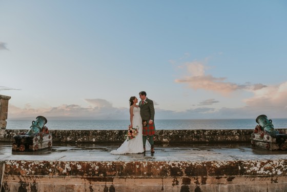Viewing platform looking across to the Isle of Arran